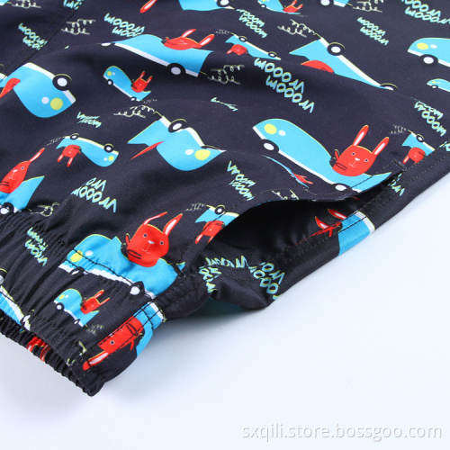Low Drawstring Sublimation Swim Men Beach Shorts